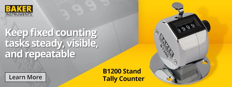 Baker B1200 Stand Tally Counter