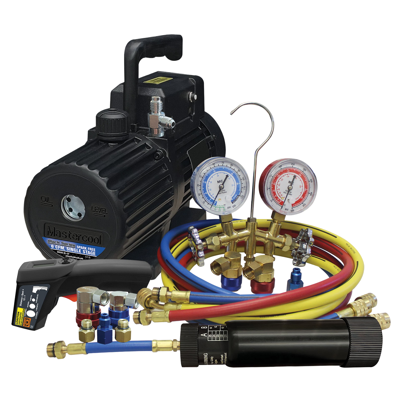 Mastercool 90066-SF KIT Dual Evacuation and Changing Combo Kit, R134a and R1234yf