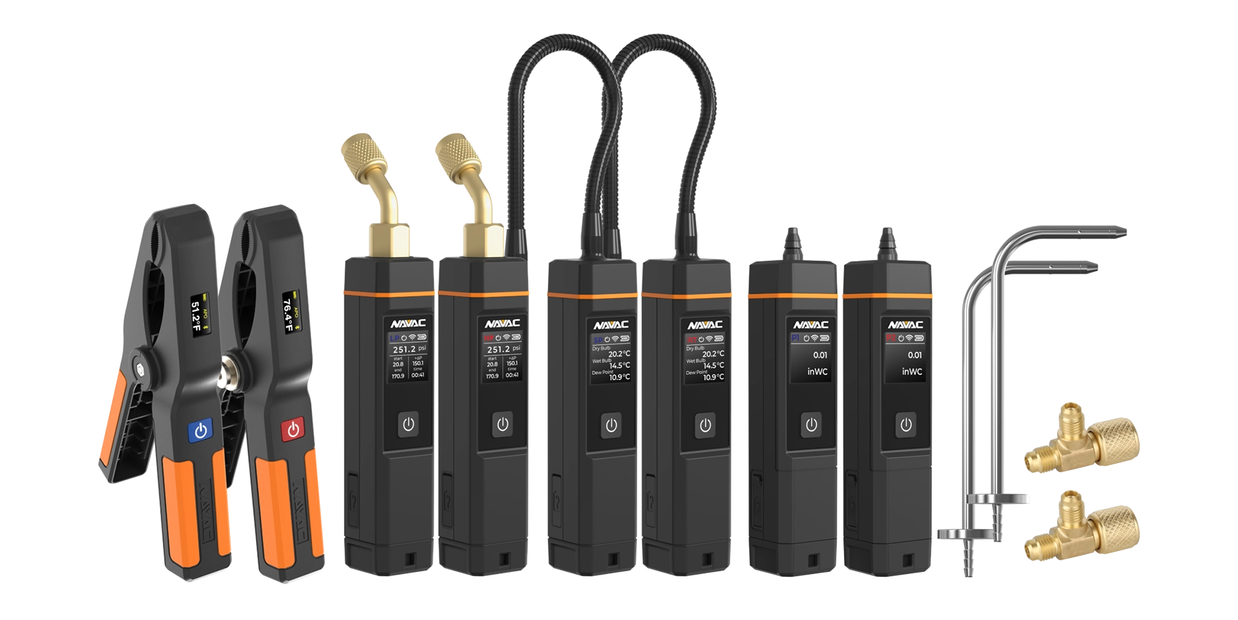 Image of the NAVAC SK4TPHM1 Smart Refrigerant and Air Side Diagnostics Pro Kit