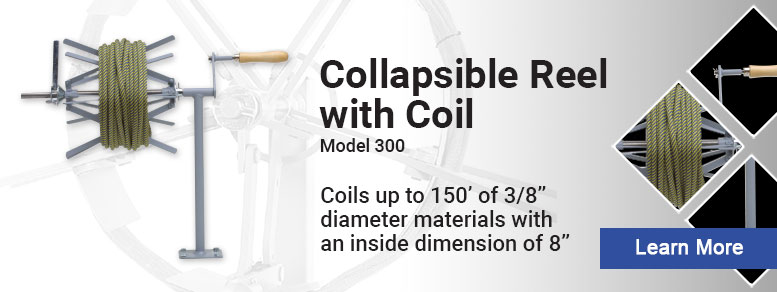 Olympic 300 Collapsible Reel with stand