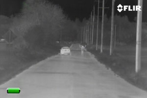 FLIR Scout BTS-XR Pro Thermal Night Vision Binocular at 250 Yards Distance