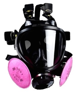 3M 7800S-L Full Face piece Reusable Respirator, Large-