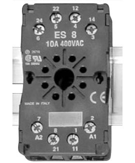 API API 008 FS 8-Pin Socket, 600 V, finger-safe-