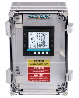 Accuenergy AcuPanel 9104X-IIR-5A-P3V3-WEB-PUSH Pre-Wired Panel Enclosure with Data Logging, WEB-PUSH module, 5 A, 480 Vac-