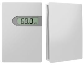 Accuenergy AcuHUM-RM Series Relative Humidity and Temperature Transmitter with 1 kΩ platinum RTD probe, 4 to 20 mA, 32 to 122°F, °F, room mount-