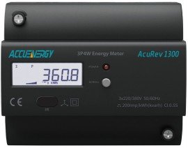 Accuenergy AcuRev 1313-RCT-X0 DIN Rail Power/Energy Meter, Rogowski Coil CT input-
