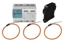 Accuenergy RIK47-V-1 Single channel 0-5V/0-10V Output Integrator with 47&quot; Rogowski Coil, Din-Rail Power Supply, 100-240Vac-