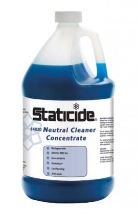 ACL Staticide 4020-1 Anti-Static Neutral Floor Cleaner Concentrate, 1 gal bottles-