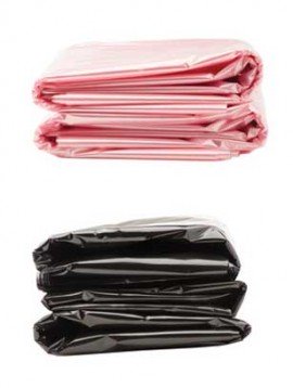 ACL Staticide 5078 Anti-Static Wastebasket Liners, 40 x 46&amp;quot;, pink, 25-pack-