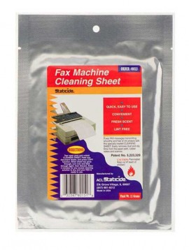 ACL Staticide 8015-CASE Fax Machine Cleaning Sheets, 48-pack-