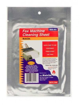 ACL Staticide 8015 4PK-CASE Fax Machine Cleaning Sheets, 48-pack-