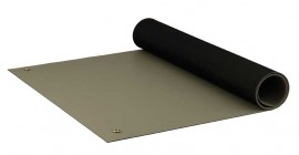 ACL Staticide 8385DGYM2472 Dualmat Static-Dissipative Work Surface Mat, 24 x 72&amp;quot;, dark gray-