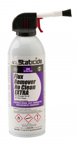 ACL Staticide 8607-CASE Flux Remover No Clean EXTRA Cans, 11 oz, 12-pack-