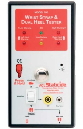 ACL Staticide ACL 780 Economy Combo Tester, 500 to 750 k&amp;ohm;, 2 to 100 M&amp;ohm;-