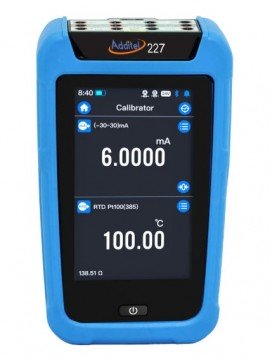 Additel 227 Series Multifunction Process Calibrator, 150 mV to 15 V, 0.005% RDG, high accuracy-