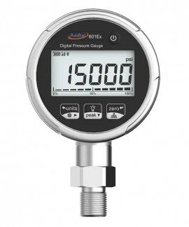 Additel ADT601EX-50-GP1.5K-BAR-M ADT601EX, Digital Pressure Test Gauge, ATEX Certified Intrinsically Safe, 0.5%FS, 0 to 100 bar, gauge pressure, M20X1.5 M-