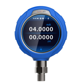 Additel 673 Series Pressure Gauge, 0 to 600 psi, 0.02% FS, 4.65&amp;quot; dial, 1/4&amp;quot; NPT M, 304 SS-