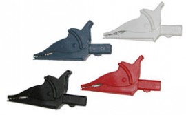AEMC 2140.56 Safety Alligator Clips, Set of 4, Colour Coded-