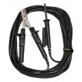 AEMC 2151.18 Shielded Safety Lead with Hippo Clip for the 6550 and 6555, Black, 25ft-