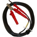 AEMC 2151.23 Shielded Safety Lead with Hippo Clip for the 6550 and 6555, Red, 45ft-