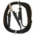 AEMC 2151.24 Shielded Safety Lead with Hippo Clip for the 6550 and 6555, Black, 65ft-