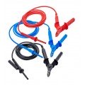 AEMC 2151.38 Lead Set of 3, 25 ft 15kV Safety Leads w/Clips-
