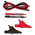 AEMC 2152.01 Leads with Test Probes and Alligator Clips for the 1026 &amp; CA7027, Set of 2, Colour Coded, 4ft-