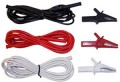 AEMC 2152.03 Leads with Alligator Clips for the L564, Colour Coded, Set of 3-