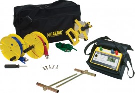 AEMC 3640 Ground Resistance Tester Kit, 3-Point, 150 ft-