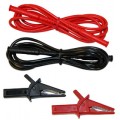 AEMC 2140.62 Test Leads with Alligator Clips, Set of 2, Colour Coded, 5ft-