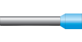 Altech 2207.0 Insulated Ferrule, 14 AWG, blue-