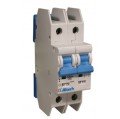 Altech 2CU4L Miniature Molded Case Circuit Breaker, two-pole, 4 A-