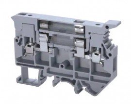 Altech CAFL4U DIN Screw Terminal Block, &amp;frac14; x 1&amp;quot; fuse=-