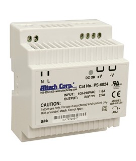 Altech PS-6005 Universal DIN Rail Power Supply, 60 W, 5V-