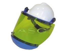 American Safety Clothing ASCPHS-CLIP Antifog Arc Shield with Hard Hat-