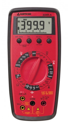 Amprobe 33XR-A Multimeter with Temperature, 1000V-
