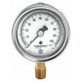 Ashcroft 1009 Pressure Gauge, 0 to 600 psi, 2.5&amp;quot; dial, &amp;frac14;&amp;quot; NPT male lower, SS housing-