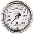 Ashcroft 1009 Pressure Gauge, 4000#/KP, 2.5&amp;quot; dial, &amp;frac14;&amp;quot; NPT male lower back, SS housing-