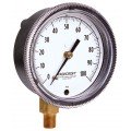 Ashcroft 1490 Pressure Gauge, 0/30 &amp;quot;H&lt;sub&gt;2&lt;/sub&gt;O, 2.5&amp;quot; dial, &amp;frac14;&amp;quot; NPT male lower, black, glass filled polysulfone-