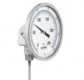 Ashcroft 50EI60E06050/550F Bimetal Thermometer, 5&quot; Dial, 6&quot; Stem, 50 to 550&amp;deg;F-