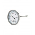Ashcroft 50EI60R0400/250F Bimetal Thermometer, 5&quot; Dial, Rear, 0 to 250&amp;deg;F-
