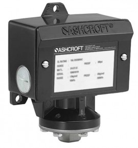 Ashcroft B424B 15# B-Series Pressure Switch with NEMA 4X Enclosure, 15 psi-