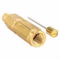 Weksler RS1/A Piston Type Pressure Snubber, &amp;frac14; npt, brass-