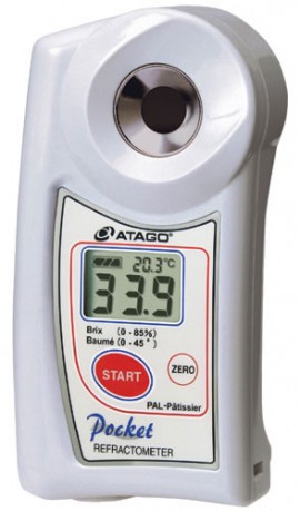 Atago 4508 PAL-Patisserie Digital Handheld Pocket Meter, 0 to 85% Brix Scale Range, 32 to 113&amp;deg;F Sugar Baume-