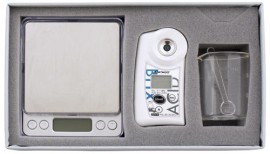 Atago 7521 PAL-BX/ACID121 Pocket Brix-Acidity Meter Sake Master Kit, 0 to 60% Brix Scale Range, 0.5 to 25% Acid Range-