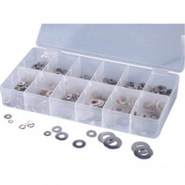 ATD Tools 360 Lock and Flat Washer Assortment, 350-piece, stainless steel-