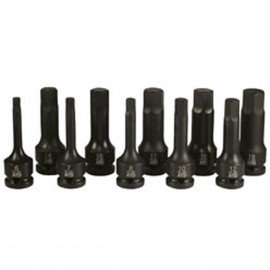 ATD Tools 4605 Impact Hex Driver Set, 1/2" drive metric, 10-piece-