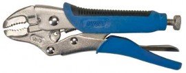 Aurora Tools TJZ091 Curved Jaw Locking Pliers with Wire Cutter, 5&quot;-