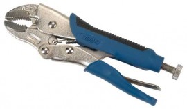 Aurora Tools TJZ092 Curved Jaw Locking Pliers with Wire Cutter, 7"-