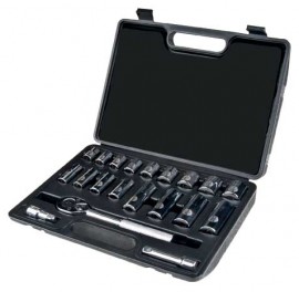 Aurora Tools TLV357 20-Piece SAE Socket Set, 3/8" Drive-